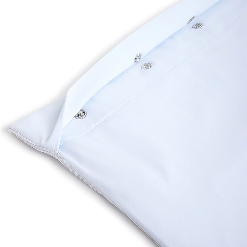 Boys Light Blue Knitted Pram Blanket With A Removable Cover image number 4